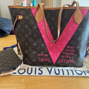 Louis Vuitton Neverfull MM Limited Edition V Grenade collection